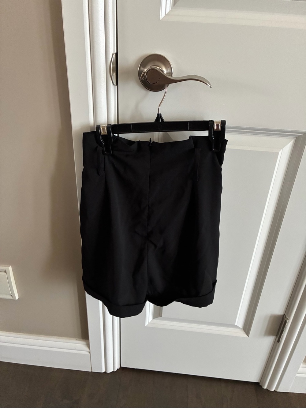 Black High-Waist Shorts